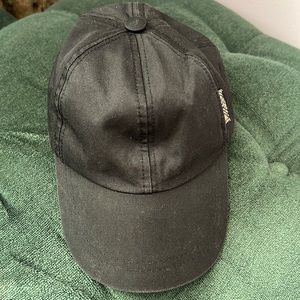 All black Burberry baseball cap